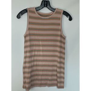 Market & Spruce Striped Tank Top Size Small